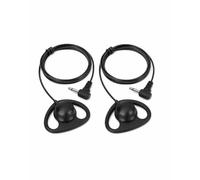 TIKATARER Single Earbud, 2PCS Mobile Phone,3.5mm Plug Ear Hook Earpiece One Ear Earbuds Mono Earbud Large Loudspeaker Ear Hanging Headset Listen Only Earphone Without Microphone