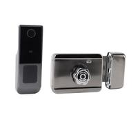 TIKATARER Smart Lock with Tuya Semiconductor Fingerprint Recognition, IP Water Proof, Anti Pry Anti Peep, Password Tuya APP Remote Control, Multiple Unlocking for Home Security