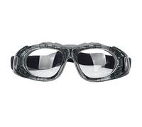 TIKATARER Sports Goggles, PC Explosion Proof Scratch HD Protective Glasses with Adjustable Headband Storage Box, Ideal for Basketball Running Cycling Football Marathon (Grey)