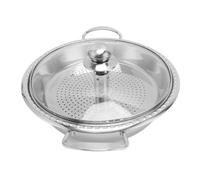TIKATARER Stainless Steel Saucepan, Thick Insulated Shatterproof Energy Efficiency Induction Seafood Fish Stockpot with Basket & Lid for Gas Stove, Electric Burners, Chinese Hot Pot