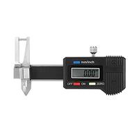 TIKATARER Stainless Steel Thickness Measuring Caliper with High Precision, Micro Electronic Digital Display Triple Ruler with LCD Screen Inch Metric Fraction Conversion 0 to 25mm