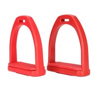 TIKATARER Stirrups, Baseball Stirrups Engineering Plastics 1 Pair Horse Rubber Pad English Saddle Horse Riding Tool Accessories for Riding (Red S)