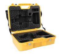 TIKATARER Surveying and Mapping Instrument Box, Sturdy Lightweight PP Carrying Box, Double Lock Design for Total Station, Theodolite, Level & Prism Set