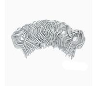 TIKATARER T Post Clips, 100Pcs Galvanized Steel EZ Twist Preformed Wire Fence Clamps, with Drill Head Attachment for Quick Installation on T Posts U Posts and Wooden (Square)