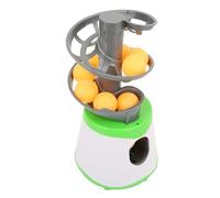 TIKATARER Table Tennis Automatic Launcher, 30.5x15cm ABS Pong Training Machine Automatic Ball Launcher with 10 Balls & Cable Tennis Ball Launcher Toy for Practice