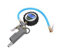 TIKATARER Tire Pressure Gauge, Digital Tire Inflator Pressure Gauge Inflator Universal Air For Backlight 0-230PSI Zinc Alloy Meter Air Compressor Tool