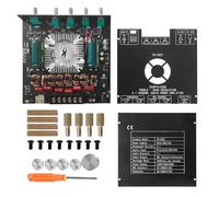 TIKATARER TPA3255 Digital Power Amplifier Board Module, 2.1 Channel Amplifier Board BT 5.1 with 6 Low Noise Preamplifiers, Ideal for Home Theater, Car Audio