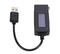 TIKATARER USB Tester Meter Digital, Voltage Current Power Capacity Monitor with Intelligent Memory, Ideal for Mobile Phone Charging & Device Protection (Black)