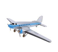TIKATARER Vintage Aircraft Model with Exquisite Retro Design, Tinplate Airplane Decoration, Aviation Collectible Figurine, Photography Prop for Home Office Shelf Display