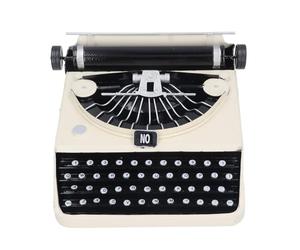 TIKATARER Vintage Typewriter Model, Handmade Retro Iron Craft Ornament & Decor Props For Home Tabletop Desktop Decoration In Studios Offices Living Room Cafe Art Piece