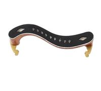 TIKATARER Violin Shoulder Rest, Woodgrain Shoulder Rest, Non Slip Rubber Feet with Adjustable Height Width, Ideal for 4/4 & 3/ Size Violin Padding (3/-/)