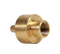 TIKATARER Water Fountain Nozzle 1/4inch / 1/2inch / 3/4inch Column Sprinkler Spray Head Brass for Garden Pond Bring Beautiful Visual Effects (1/4")