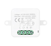 TIKATARER Wireless Dimmer Switch, White Wifi Dimmer Light Switch with E24093 Module (1CH Dimmer Module)