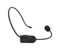 TiKeDa Wireless FM Condenser Microphone Headset, Hands-Free with Rechargeable Battery, Megaphone Mic for Voice Amplifier, Church, Tour Guide Salesman Teachers Conference Road Trips and Karaoke