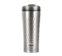 Tiken 470ML Thermal Travel Mug Stainless Steel Vacuum Flask Reusable Coffee Cups with Leakproof Lid