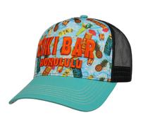 King Kerosin Tiki Bar Trucker CapKerosin Men - Curved Brim Cap Baseball with Peak, Snapback, Snapback Spring-Summer Spring Summer - One Size Light Blue