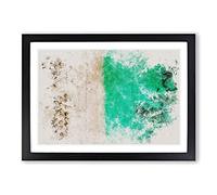 Tiki Beach in The Dominican Republic Watercolour Framed Print | A2 Black Framed Wall Art | Ready to Hang | Modern Beach Picture | Living Room Bedroom Lounge Office