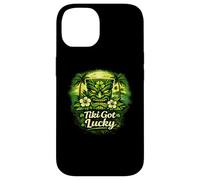 Tiki Got Lucky Shamrock Tiki Hawaii Tropical Island Vibes Case for iPhone 14