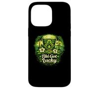 Tiki Got Lucky Shamrock Tiki Hawaii Tropical Island Vibes Case for iPhone 14 Pro Max