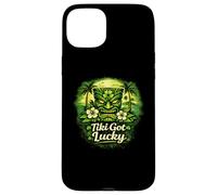 Tiki Got Lucky Shamrock Tiki Hawaii Tropical Island Vibes Case for iPhone 15 Plus