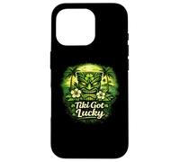 Tiki Got Lucky Shamrock Tiki Hawaii Tropical Island Vibes Case for iPhone 16 Pro