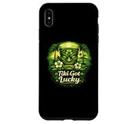 Tiki Got Lucky Shamrock Tiki Hawaii Tropical Island Vibes Case for iPhone XS Max