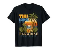 Tiki Lounge Est 1986 Paradise West Coast Surfing T-Shirt