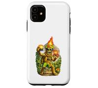 Tiki Man Funny Design - Volcano Selfie Tropical Island Vibes Case for iPhone 11
