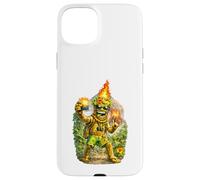 Tiki Man Funny Design - Volcano Selfie Tropical Island Vibes Case for iPhone 15 Plus