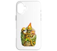 Tiki Man Funny Design - Volcano Selfie Tropical Island Vibes Case for iPhone 16 Plus