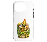 Tiki Man Funny Design - Volcano Selfie Tropical Island Vibes Case for iPhone 16 Pro