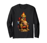 Tiki Man Gets Popcorn at The Movies! Long Sleeve T-Shirt