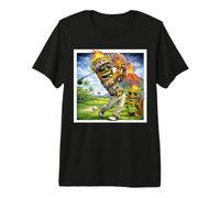 Tiki Man Golf Pro! Tiki Son Caddies! Premium T-Shirt