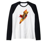 Tiki Man Superhero Raglan Baseball Tee