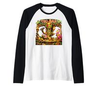 Tiki Man Tiki Bar Paradise at Tropical Island Raglan Baseball Tee