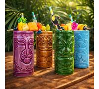 Tiki Mug Set of 4
