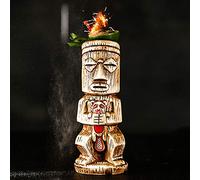 Tiki Mugs Cocktail,Ceramic Hawaiian Party Mugs Drinkware Exotic Cocktail Glasses Tiki Bar Professional Hawaiian Party Barware
