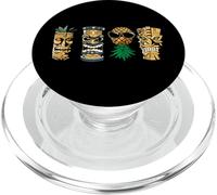 Tiki Statues and Upside Down Pineapple for Swingers Couples PopSockets PopGrip for MagSafe