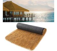 Tiki Straw Roof Thatch, Eco-Friendly Mexican Style Artificial Thatch Rolls, Fireproof Turf Grass For Outdoor Plastic Straw Rug, Luau Party Decorations, Straw Roll For Garden Straw, D(Size:1.64x16.4ft)