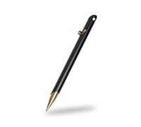 TIKIDESIGN Aircraft Aluminum Office Pen, Replaceable Black Ballpoint Pen, Brass Bolt Action EDC Pocket Pen, Personality Signature Pen for Gift, Business, Office