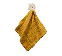 Tikiri 8597008 Giraffe Comfort Blanket with Teething Aid Made of Natural Rubber for Babies and Children from 0+ Months, 15 cm