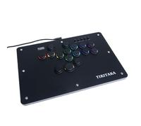 TIKITAKA Arcade Stick Deluxe16B All-Button Gamerfinger with Premium nylon keycaps & matte finish panel & Turbo Functions,Arcade Controller Street Fight for PC/Ps3/Ps4/Switch/Steam Game