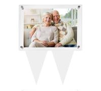 Tikitup Waterproof Grave Photo Frame, Grave Decoration, Graveyard Decoration, Memorial Gift, Sympathy Gift, Pet Photo Frame, Cemetery Decorations (1 Piece)