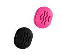 TIKIUKI Makeup Sponge Holder, Silicone Makeup Sponge Case, Breathable Make Up Sponge Case, Makeup Holder, Beauty Blender Bolder, Makeup Bag Essentials（Black+Rose）