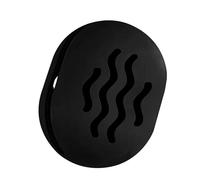 TIKIUKI Makeup Sponge Holder Travel Case, Silicone Beauty Blender Holder with Double-Sided Hollow Design, Quick Dry Storage Box for Wet or Dry Sponges, Travel Essentials for Women (Black)