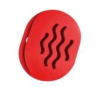 TIKIUKI Makeup Sponge Holder Travel Case, Silicone Beauty Blender Holder with Quick Dry Ventilation, Double-Sided Hollow Organizer for Wet/Dry Sponges, BPA-Free, Portable for Women (Red)