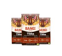 Tikka Masala Curry Sauce Kit | Authentic, Easy to use | Medium-spice tikka masala powder | Ready in 10 min | 100% natural, Vegan,Gluten free tikka masala spice mix | 3 Pack | BANG! Curry
