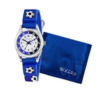 Tikkers Boys Blue Canvas Rip Strap Time Teacher Football Watch