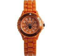 Tikkers Boy's Quartz Watch with Orange Dial Analogue Display and Orange Rubber Strap ATK1000