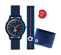 Tikkers Football Kids Watch Gift set ATK1071 - Boy - Analogue - Quartz - Silicone - Mineral Glass Blue